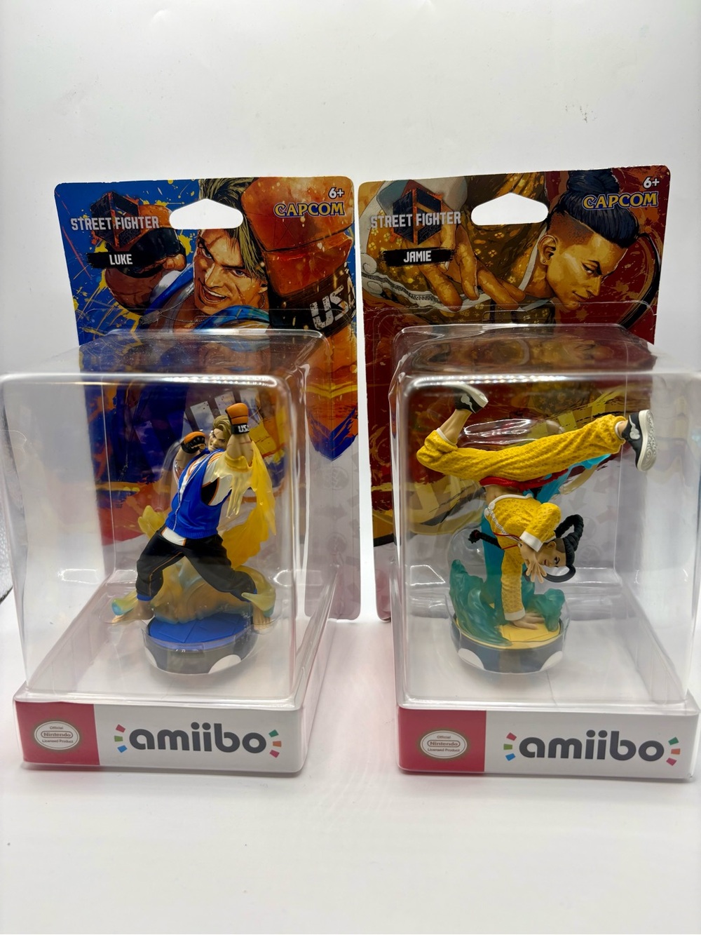 Street Fighter Luke & Jamie Amiibo Set - Blue, Yellow